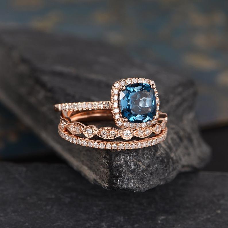 Blue Topaz Rings | The Diamond Store