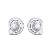Load image into Gallery viewer, 18Kt white gold real diamond earring 30(2) by diamtrendz
